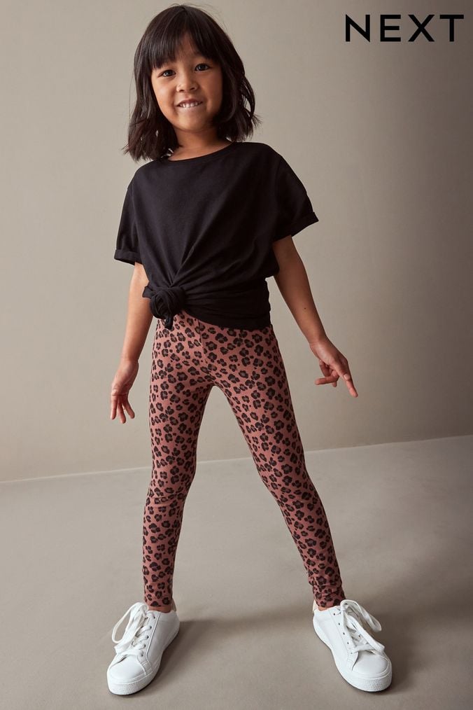 Girls leopard print new arrivals leggings