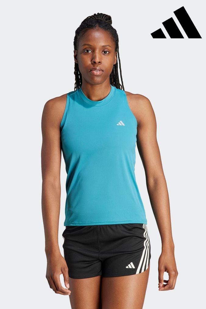 Buy Women s Vests Blue Adidas Tops Online Next UK