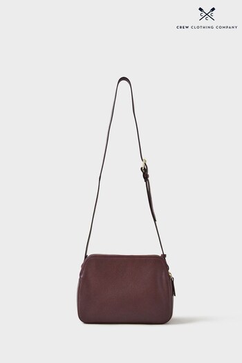 Crew Clothing Company Red Leather Cross-Body Bag (D37175) | £119