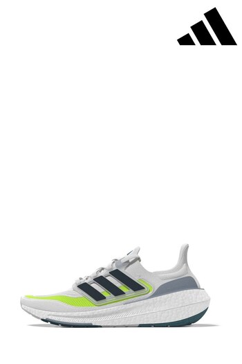 adidas green White Ultraboost Light Trainers (D37263) | £170
