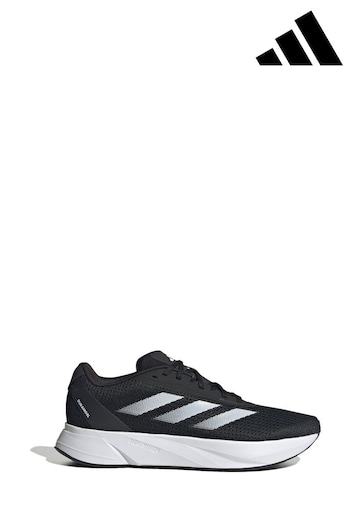 adidas black Black/White Duramo Trainers (D37267) | £55