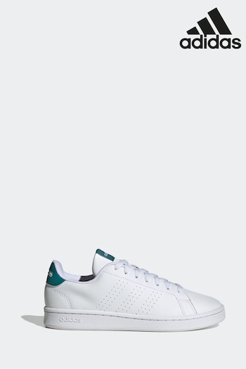 adidas White Advantage Trainers (D37275) | £70