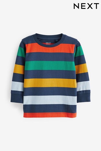 Multicolour Stripe Long Sleeve T-Shirt (3mths-7yrs) (D37325) | £7 - £9