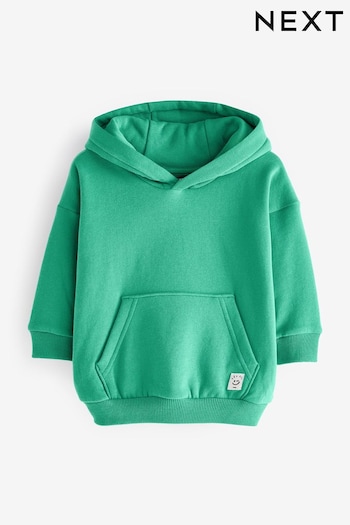 Bright Green Soft Touch Jersey Hoodie (3mths-7yrs) (D37341) | £6 - £7