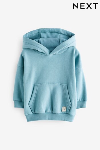 Light Blue Soft Touch Jersey Hoodie (3mths-7yrs) (D37352) | £12 - £14