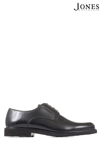 Jones Bootmaker Minster Black Leather Derby Shoes (D37375) | £99