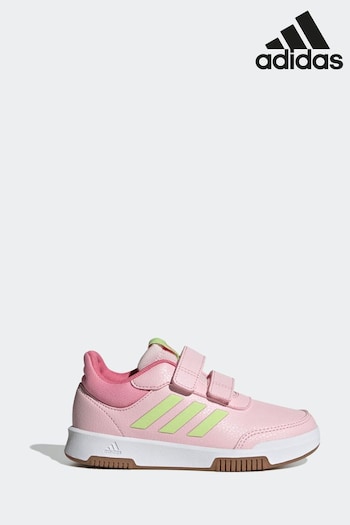 adidas Pink Kids Sportswear Tensaur Hook And Loop Trainers (D37521) | £28