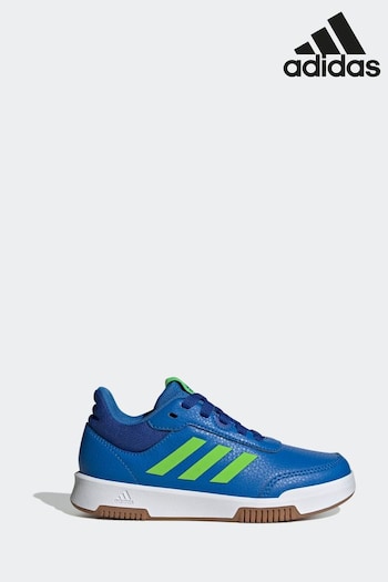 adidas Blue/Green Sportswear Tensaur Sport Training Lace Kids Trainers (D37548) | £30