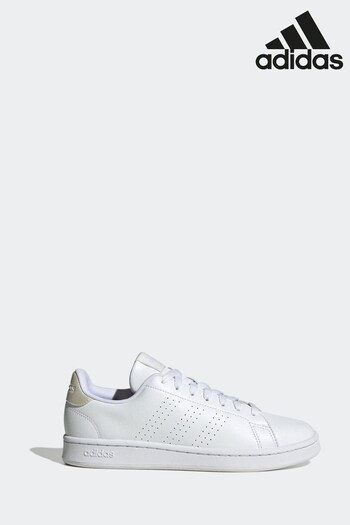 adidas White Advantage Trainers (D37554) | £70