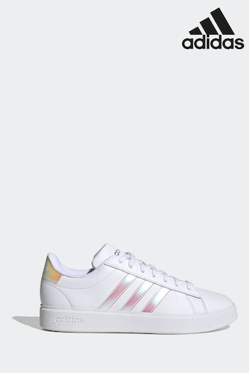 adidas today White Grand Court 2.0 Trainers (D37565) | £70