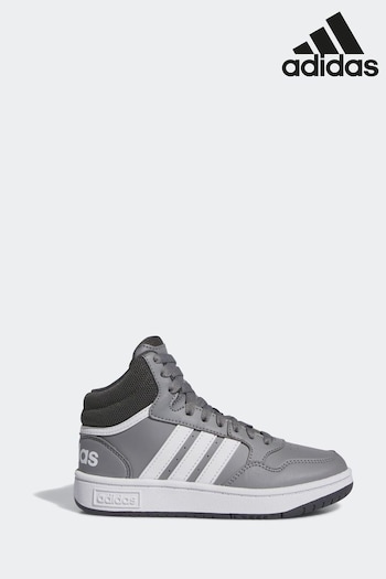 adidas Grey Kids Hoops Trainers (D37650) | £38