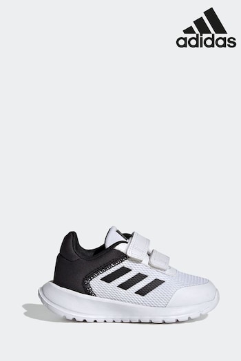 adidas White/Black Infant Purplewear Tensaur Run Trainers (D37666) | £23