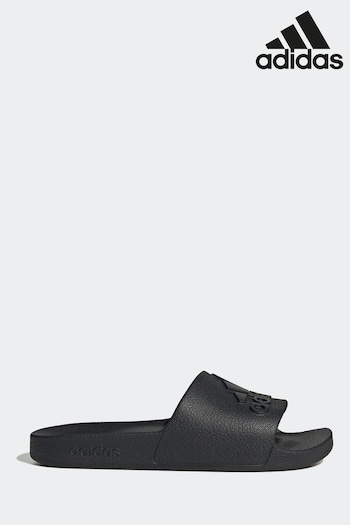 adidas Black Sportswear Adilette Aqua Slides (D37794) | £23