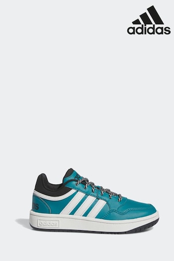 adidas Green Hoops Kids Trainers (D37798) | £30