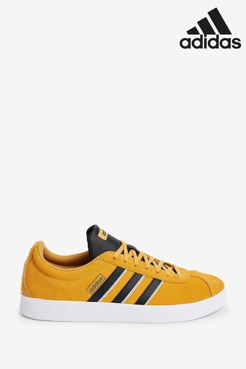 adidas Yellow Sportswear VL Court Trainers (D37799) | £65