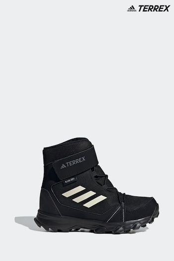 adidas Black Terrex Snow Hook-And-Loop Cold.Rdy Winter Boots BeOne (D37807) | £70