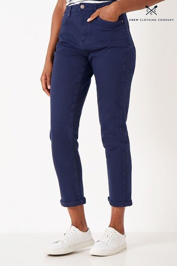 Crew Clothing Company Blue Cotton Regular Jeans (D37811) | £59