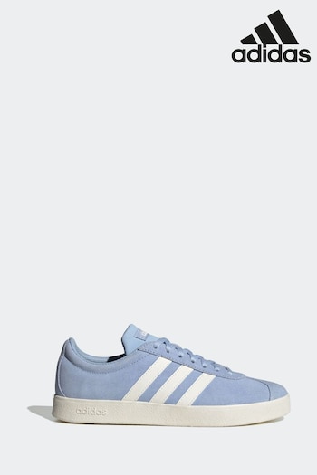 adidas Blue/White karl Sportswear VL Court Trainers (D37820) | £60