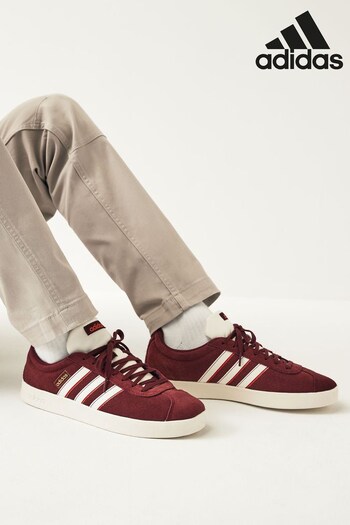 adidas Red Sportswear VL Court Trainers (D37821) | £65