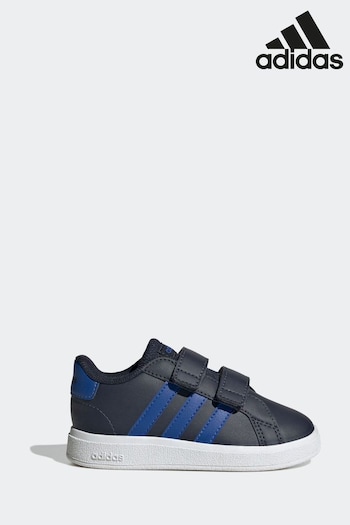 adidas Blue/Black Grand Court 2.0 Sneakers (D37931) | £23