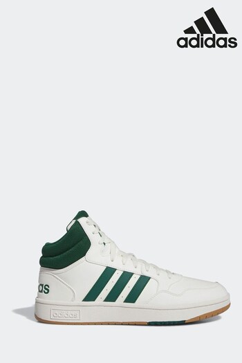 adidas White Hoops 3.0 Trainers (D37961) | £65