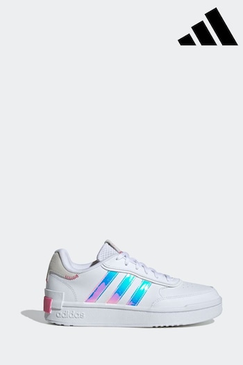 adidas White Sportswear embroidery Adult Postmove SE Trainers (D38080) | £70