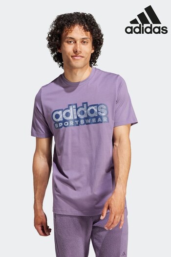 Performance Purple Sportswear Donovan Tiro Graphic T-Shirt (D38216) | £33