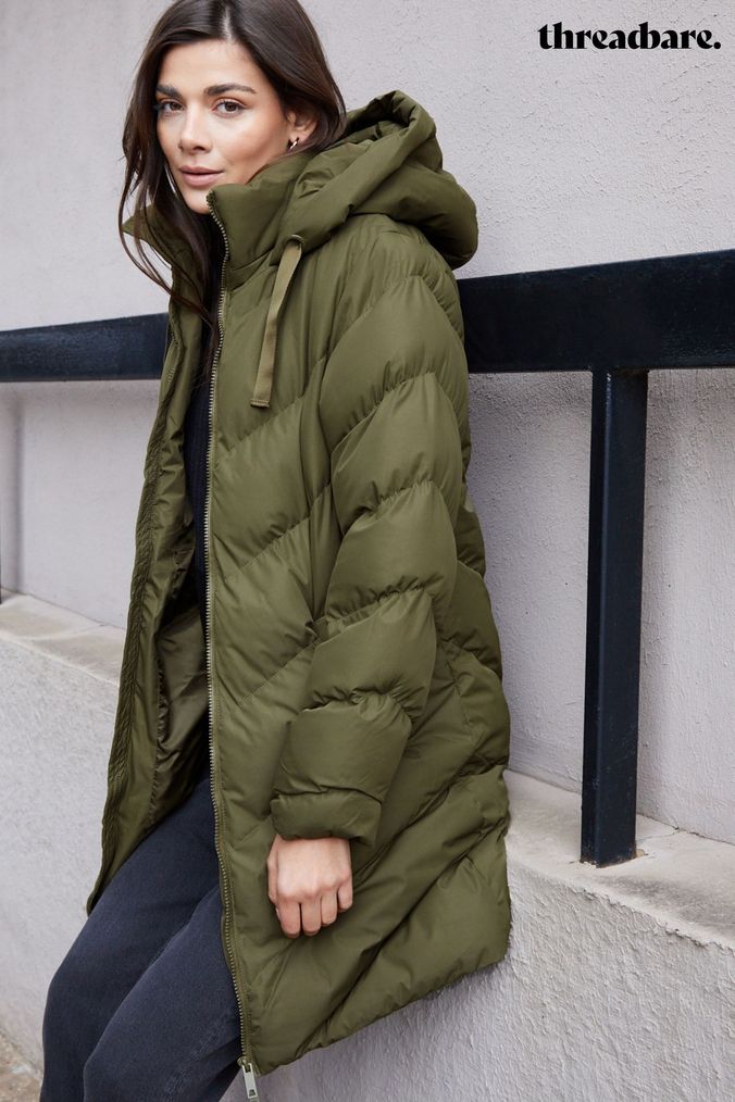 Next green discount padded coat