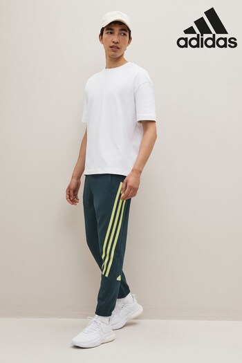 adidas Green Fitchwear Future Icons 3-Stripes Joggers (D38331) | £45