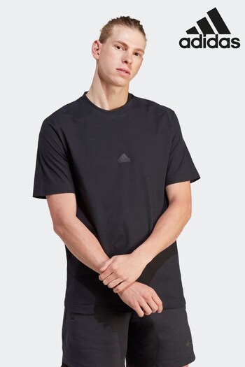adidas Black Sportswear Z.N.E. T-Shirt (D38342) | £33
