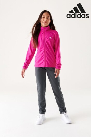 adidas epp Pink Sportswear Junior Essentials Big Logo Tracksuit (D38397) | £35