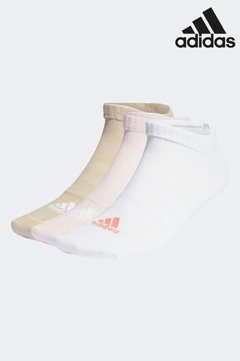 adidas Pink Adult Thin and Light Sportswear Low-Cut Socks 3 Pairs (D38435) | £10