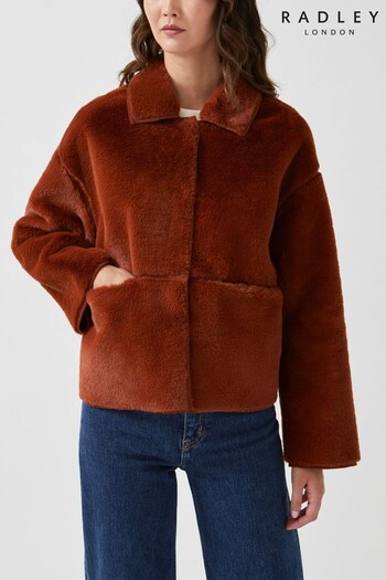 Radley London Lilyville Road Faux Fur Brown Jacket (D38506) | £150