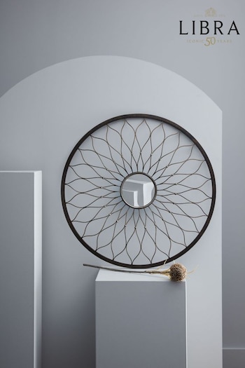 Libra Bronze Iconic Wall Art With Convex Mirror (D38515) | £100