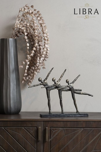 Libra Interiors Bronze Trio Of Ballet Dancers Sculpture (D38518) | £100