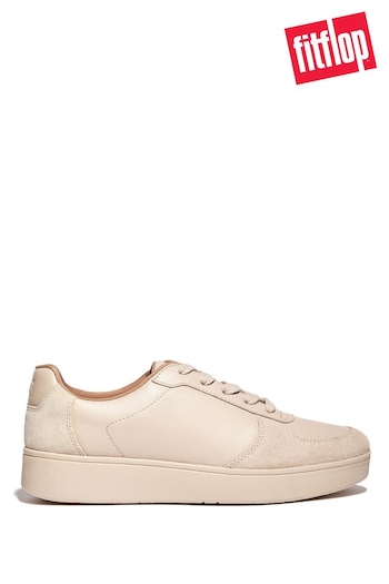 FitFlop Rally Leather/Suede Panel Trainers (D38789) | £100