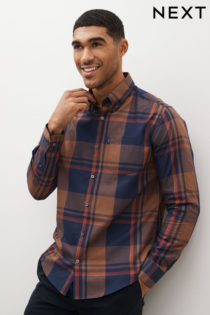 Mens orange shirts uk top