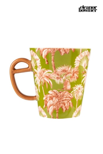 Eleanor Bowmer Khaki Green Palm Tall Mug (D38813) | £12