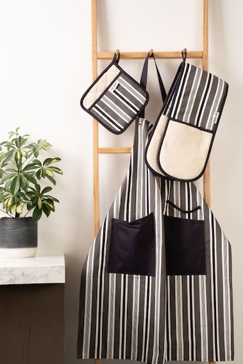Luxe Pinstripe Double Oven Gloves (D38891) | £20