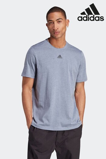 adidas Grey Sportswear Mélange T-Shirt (D38922) | £28