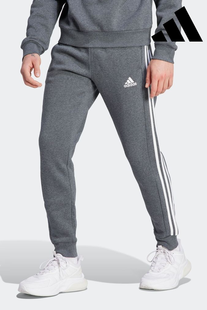 Skinny grey hotsell adidas joggers
