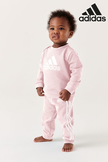 adidas Pink Sandalswear Badge Of Sport French Terry Joggers (D38952) | £28