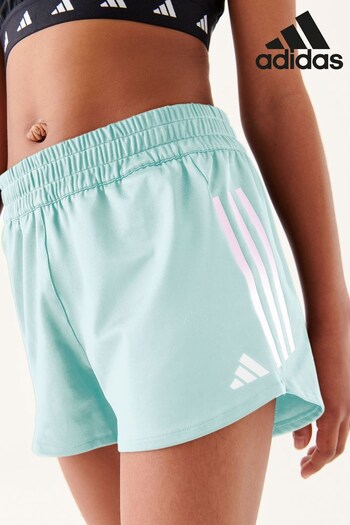 adidas Green Sportswear Training Aeroready 3-Stripes Knit PARLARE Shorts (D38969) | £23