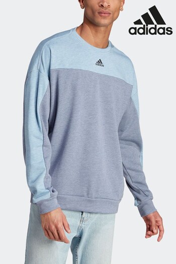 adidas Pink Sportswear Mélange Crew Sweatshirt (D38992) | £45