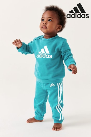 adidas Green Sportswear Brunello Infant Badge of Sports French Terry Joggers (D39142) | £28