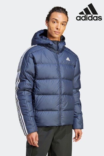 adidas Terrex Blue Essentials Midweight Down Hooded Jacket (D39156) | £140