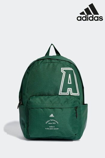 adidas Green Adult Classic Brand Love Initial Print Backpack (D39167) | £30