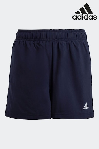 adidas Blue Sportswear Essentials Small Logo Chelsea Shorts (D39292) | £13