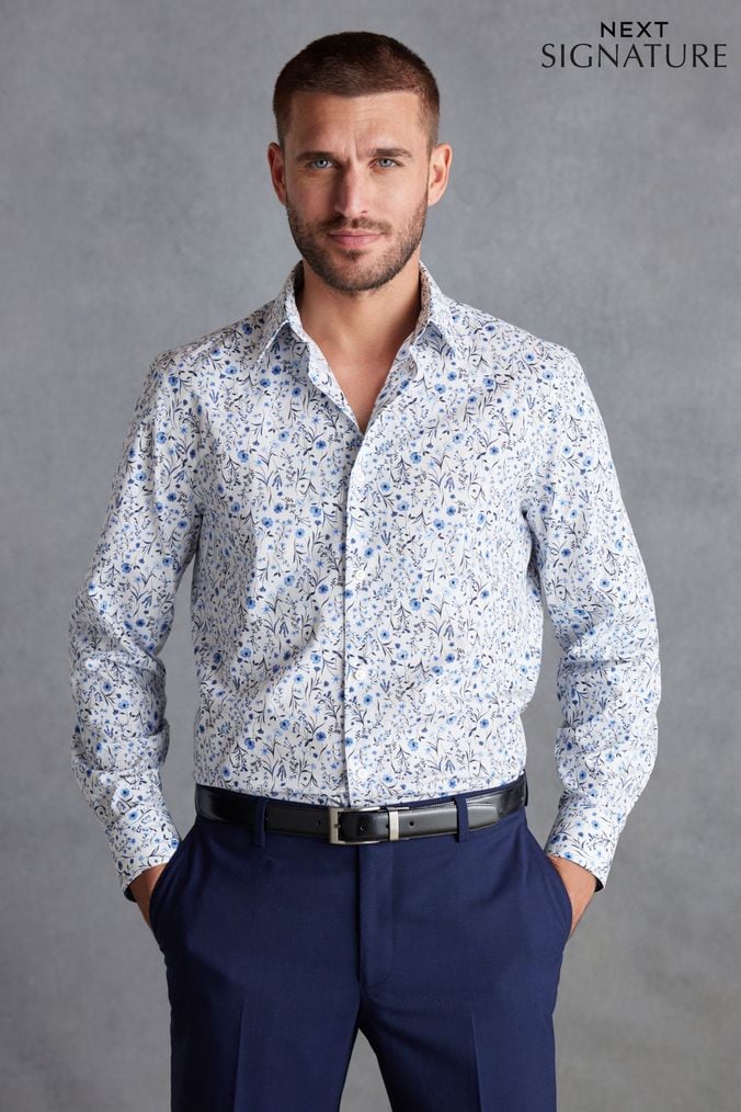 Mens Long Sleeves Floral Shirts Next Official Site
