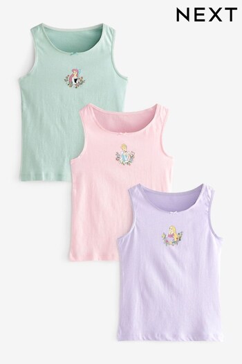 Pink/Purple Disney Princess Vests 3 Pack (1.5-10yrs) (D39676) | £10.75 - £11.75